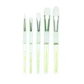 Royal Brush Royal Brush Soft Grip White Taklon Hair Soft Rubber Grip Paint Brush Set - Assorted Size; Set - 5 408545